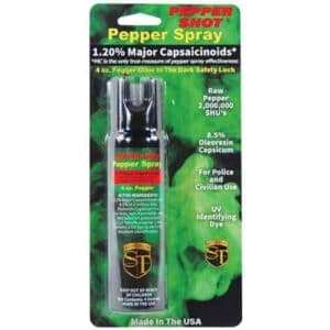 Pepper Shot 1.2% MC 4 oz Pepper Spray Fogger Package