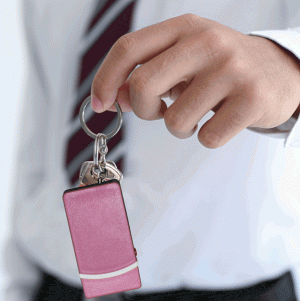 Fang Keychain Stun Gun 60,000,000V with 100-Lumen Flashlight and Battery Meter